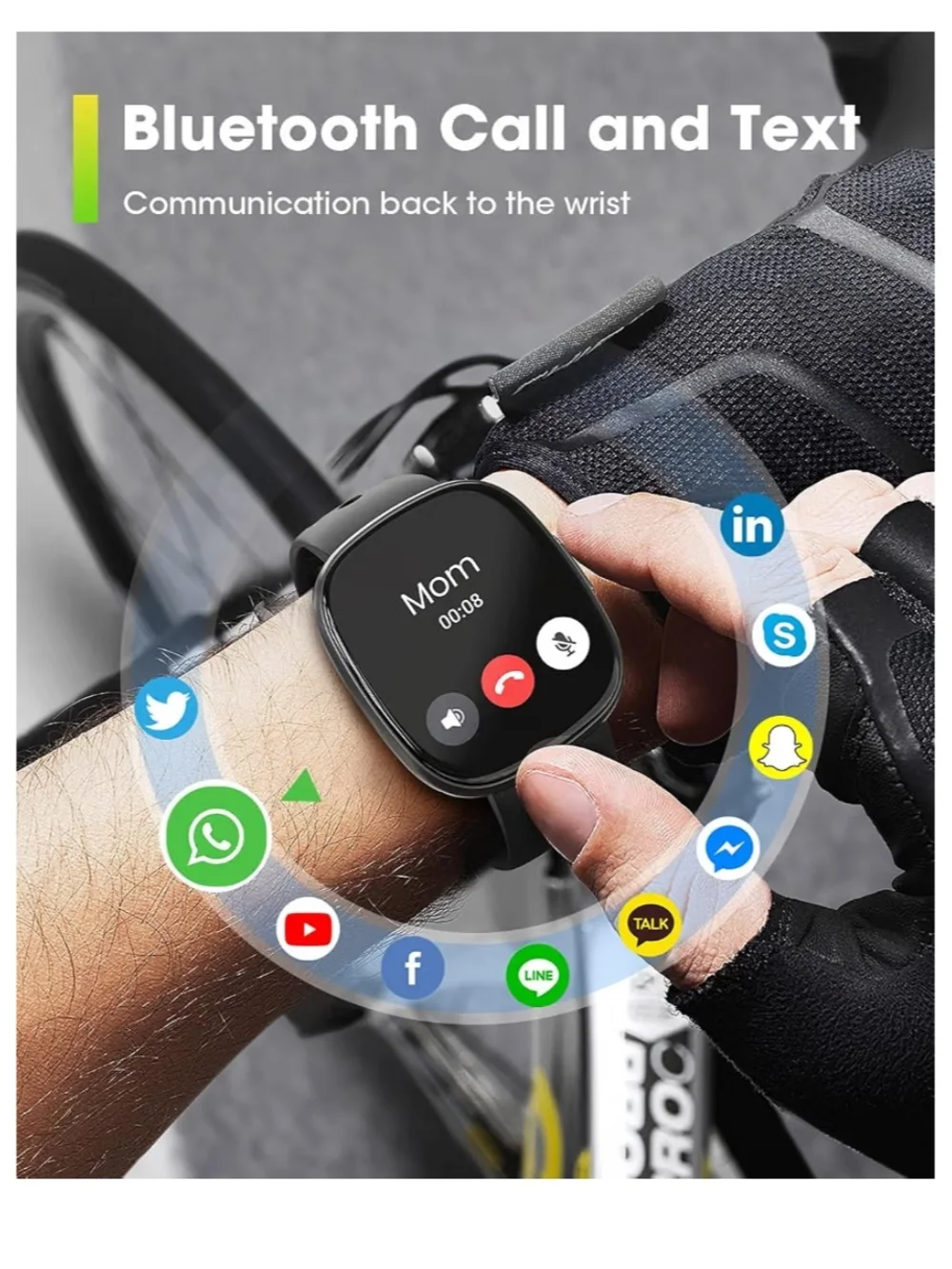 Active Lifestyle Smartwatch By Sanorum In Black